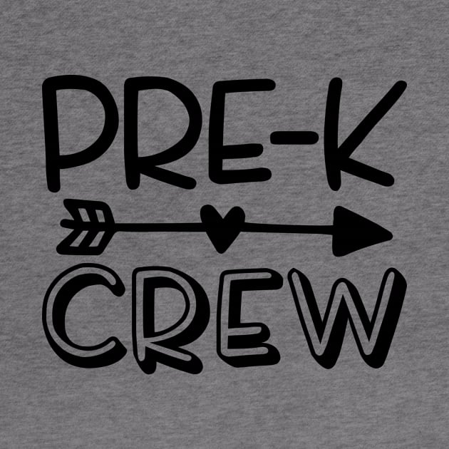 Pre-K Crew Funny Kids Back to School by ThreadSupreme